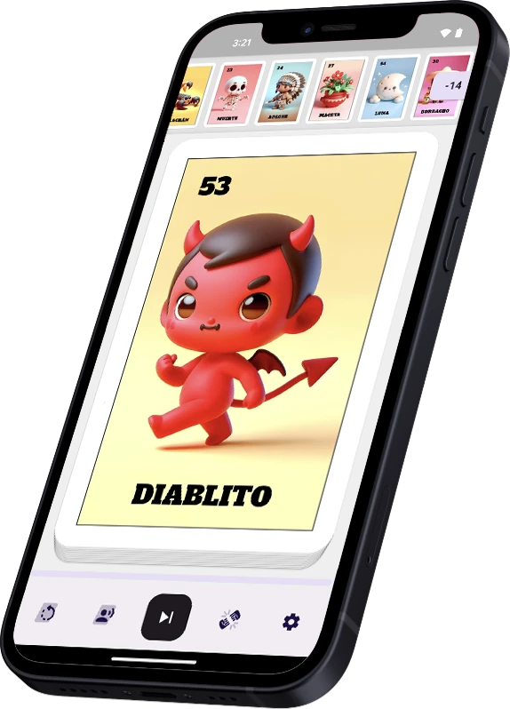 Pantalla de la app Barajaverso